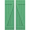 Ekena Millwork Americraft 5-Board (2 Batten) Wood Joined Board-n-Batten Shutters w/ Z-Bar, ARW102BB518X77LPH, PR ARW102BB518X77LPH - alternate 1